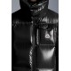 2022 Moncler Montbeliard Outdoor Kort Dunjacka Herr Hooded Puffer Dunrock Vinterjacka Svart