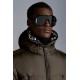 2022 Moncler Montcla Dunjacka Herr Hooded Puffer Dunrock Vinterjacka Kort Olive Grön