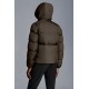 2022 Moncler Montcla Dunjacka Herr Hooded Puffer Dunrock Vinterjacka Kort Olive Grön