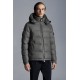 2022 Moncler Montgenevre Kort Dunjacka Herr Hooded Puffer Dunrock Vinterjacka Melange Medium Gray