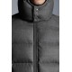 2022 Moncler Montgenevre Kort Dunjacka Herr Hooded Puffer Dunrock Vinterjacka Melange Medium Gray