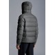 2022 Moncler Montgenevre Kort Dunjacka Herr Hooded Puffer Dunrock Vinterjacka Melange Medium Gray