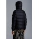 2022 Moncler Montgenevre Kort Dunjacka Herr Hooded Puffer Dunrock Vinterjacka Natt Blå