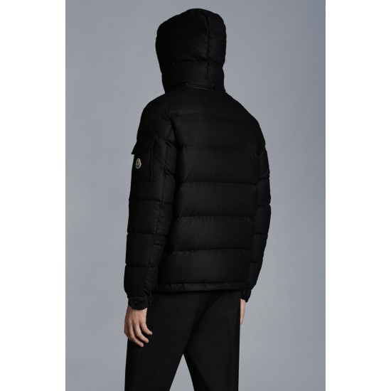 2022 Moncler Montgenevre Kort Dunjacka Herr Puffer Dunrock Vinterjacka Svart