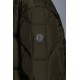 2022 Moncler Moreau Casual Kort Dunjacka Herr Dunrock Zip Up Vinterjacka Army Grön