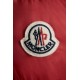 2022 Moncler Myosotis Kort Dunjacka Hooded Herr Dunrock Vinterjacka Scarlet Röd