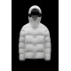 2022 Moncler Odart Kort Dunjacka Herr Hooded Puffer Dunrock Vinterjacka Off Vit