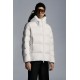 2022 Moncler Odart Kort Dunjacka Herr Hooded Puffer Dunrock Vinterjacka Off Vit