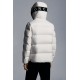 2022 Moncler Odart Kort Dunjacka Herr Hooded Puffer Dunrock Vinterjacka Off Vit