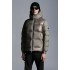 2022 Moncler Pallardy Casual Kort Dunjacka Herr Puffer Dunrock Hooded Zip Up Vinterjacka Beige