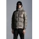 2022 Moncler Pallardy Casual Kort Dunjacka Herr Puffer Dunrock Hooded Zip Up Vinterjacka Beige