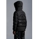 2022 Moncler Pallardy Casual Kort Dunjacka Herr Puffer Dunrock Hooded Zip Up Vinterjacka Svart