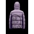 2022 Moncler Paviot Kort Dunjacka Hooded Herr Dunrock Vinterjacka Shocking Lila