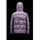 2022 Moncler Paviot Kort Dunjacka Hooded Herr Dunrock Vinterjacka Shocking Lila