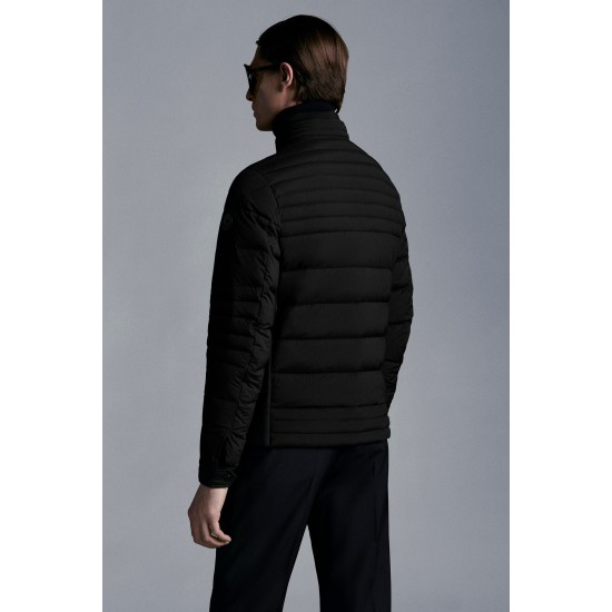 2022 Moncler Pires Dunjacka Herr Kort Dunrock Svart