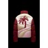 8 MONCLER PALM ANGELS Panamint Kort Dunjackor Herr Dunrock Vinterjackor Burgundy Röd