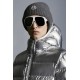 MONCLER Freville Dunjacka Herr Hooded Puffer Dunrock Vinterjacka Reversible Off Vit Silver