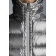 MONCLER Freville Dunjacka Herr Hooded Puffer Dunrock Vinterjacka Reversible Off Vit Silver