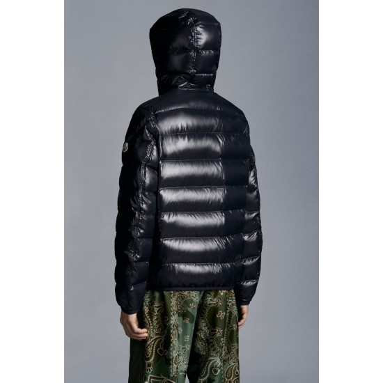 MONCLER Freville Reversible Dunjacka Herr Hooded Puffer Dunrock Vinterjacka Natt Blå