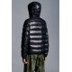 MONCLER Freville Reversible Dunjacka Herr Hooded Puffer Dunrock Vinterjacka Natt Blå