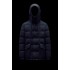 MONCLER Grimblat Kort Dunjacka Herr Hooded Puffer Dunrock Vinterjacka Natt Blå