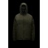 MONCLER Laurain Kort Dunjacka Herr Hooded Puffer Dunrock Vinterjacka Army Grön