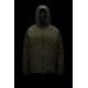 MONCLER Laurain Kort Dunjacka Herr Hooded Puffer Dunrock Vinterjacka Army Grön