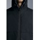 MONCLER Laurain Kort Dunjacka Herr Hooded Puffer Dunrock Vinterjacka Natt Blå