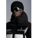 MONCLER Malavoy Kort Dunjacka Herr Hooded Puffer Dunrock Vinterjacka Svart Vit