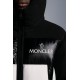 MONCLER Malavoy Kort Dunjacka Herr Hooded Puffer Dunrock Vinterjacka Svart Vit