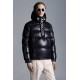 MONCLER Maury Dunjacka Herr Hooded Puffer Dunrock Vinterjacka Natt Blå