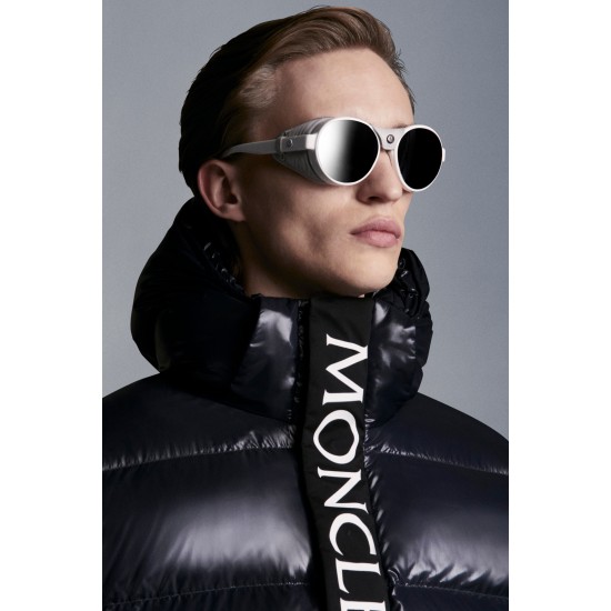 MONCLER Maury Dunjacka Herr Hooded Puffer Dunrock Vinterjacka Natt Blå