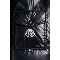 MONCLER Maury Dunjacka Herr Hooded Puffer Dunrock Vinterjacka Natt Blå