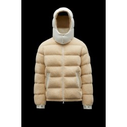 MONCLER Michon Dunjacka Herr Hooded Puffer Dunrock Vinterjacka Sand Beige