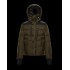 Moncler GRENOBLE Herr Puffers Hooded Dunjackor Kort Casual Style Army Grön