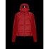 Moncler GRENOBLE Nylon Plain Logo Herr Padded Hooded Dunjackor Röd