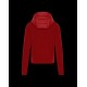 Moncler GRENOBLE Nylon Plain Logo Herr Padded Hooded Dunjackor Röd