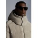 Moncler Maya Corduroy Jacka Kort Quiltad  Dunjacka Herr Hooded Puffer Dunrock Vinterjacka Melange Light Gray