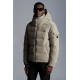 Moncler Maya Corduroy Jacka Kort Quiltad  Dunjacka Herr Hooded Puffer Dunrock Vinterjacka Melange Light Gray