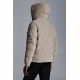 Moncler Maya Corduroy Jacka Kort Quiltad  Dunjacka Herr Hooded Puffer Dunrock Vinterjacka Melange Light Gray