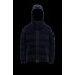 Moncler Maya Corduroy Jacka Kort Quiltad  Dunjacka Herr Hooded Puffer Dunrock Vinterjacka Natt Blå