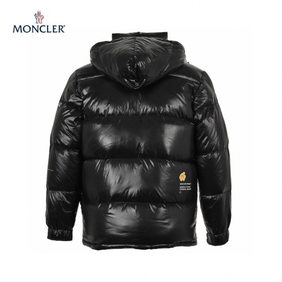 23FW Herr Moncler x FRGMT All Svart Långa ärmar Dunjacka