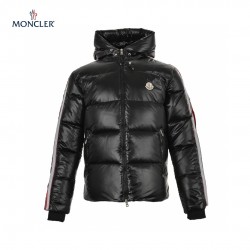 23FW Moncler Montbeliard Giubbotto Svart Långa ärmar Dunjacka 