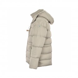 Moncler Bauges Detachable Långa ärmar Short Dunjacka Beige Vinterjacka 