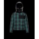 Moncler Aubrac Padded Dunjacka Herr Dunrock Vinterjacka Plaid Grön