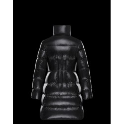 Moncler Jacka Dam Lång Dunrock Outwear Svart 