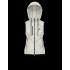 Moncler Down Vest Dam WaistDunrock Shiny Sucrex Gilet Vit 