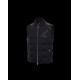 Moncler Gilet Quiltad  Down Vest För Herr Zip Up Sleeveless Down WaistDunrock Svart