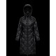 Moncler Hooded Dunjacka Dam Lång Dunrock Vinterjacka DUROC All Svart