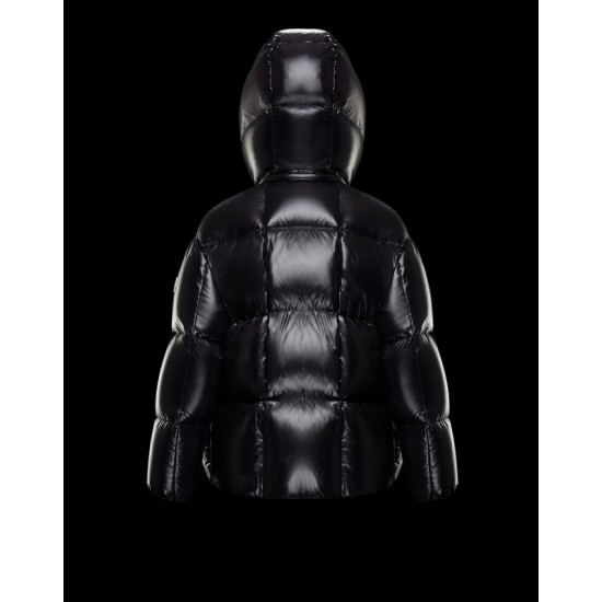 Moncler Hooded Jacka Dam Dunrock Kort Vinterjacka Svart